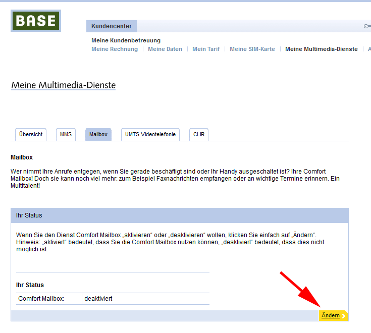 BASE Mailbox deaktivieren The IT Blog